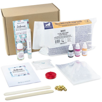 Komplettset zur Herstellung von 11 Glücksschäfchen-Seifen