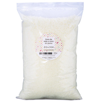 Soja-Kokos-Wachs in Pulverform – Großhandel | Natürliches Wachs für Kerzen