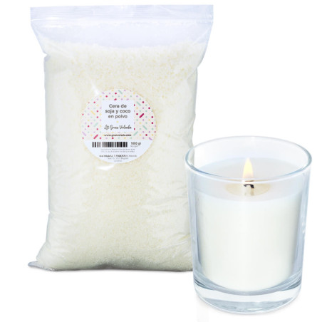 Cera de soja e coco em pó por atacado