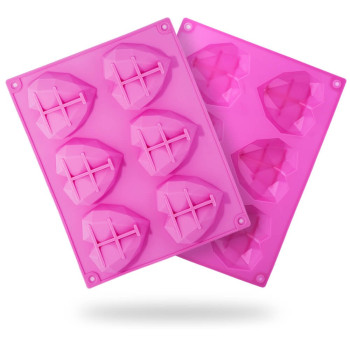 Forma na kreatívne výrobky 8 diamantových srdiečok