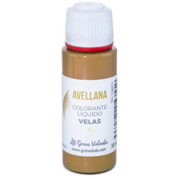 Flüssiger Haselnussfarbstoff zur Herstellung von Kerzen