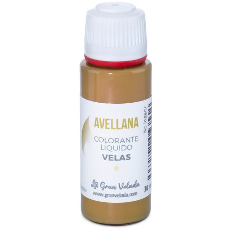 Flüssiger Haselnussfarbstoff zur Herstellung von Kerzen
