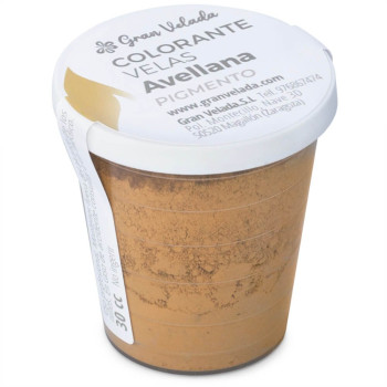 Colorante para velas em pó de avelã