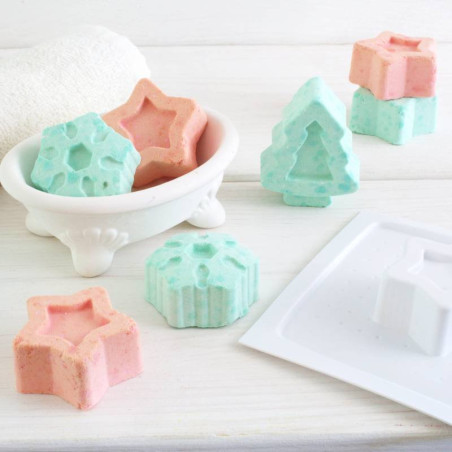 Kit zur Herstellung von Badebomben. Materialien und Anleitungen