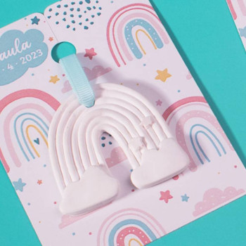 Kit zur Herstellung von Details aus Keramik mit Regenbogenduft. Materialien und Anleitungen