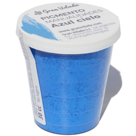 Farebný pigment na ručné práce nebesky modrá