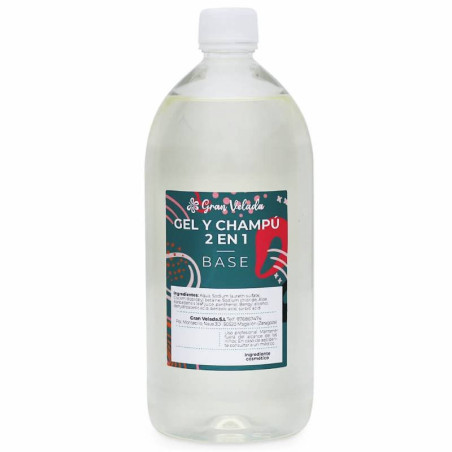 Gel e shampoo base 2 em 1