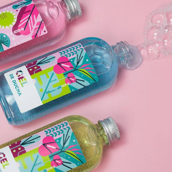 Kit zur Herstellung von Duschgel. Materialien und Anleitungen