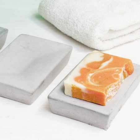 Kit zur Herstellung von Zementseifenschalen. Materialien und Anleitungen