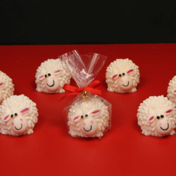 Komplettset zur Herstellung von 11 Glücksschäfchen-Seifen