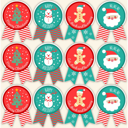 Flaggschiff-Weihnachtsaufkleber