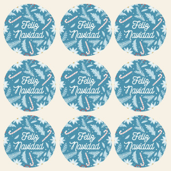 Frohe Weihnachten runde Aufkleber