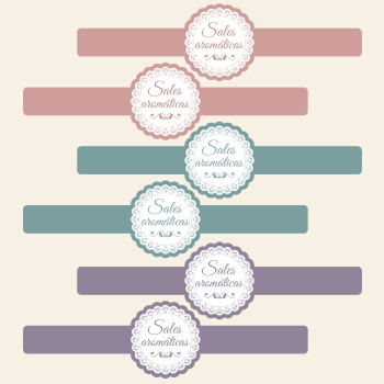 Aufkleber für Duftsalze