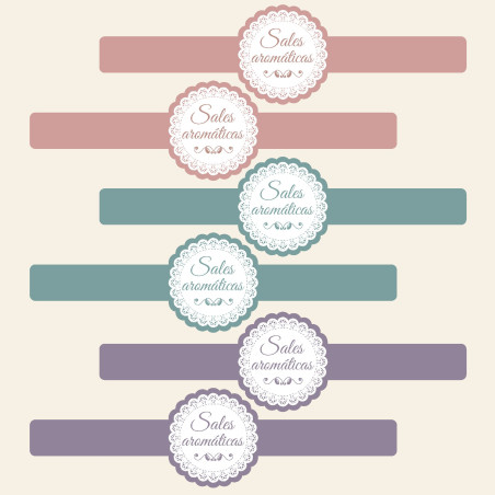 Aufkleber für Duftsalze