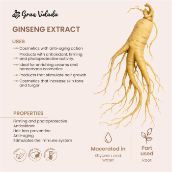 Kosmetischer Ginseng-Extrakt. Online-Verkauf.