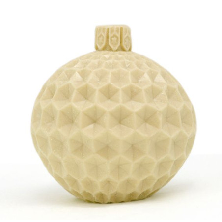 Forma na Vianočnú guľu s textúrou včelieho plástu