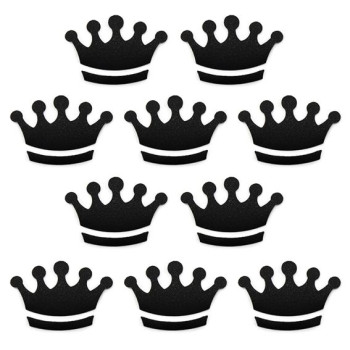 Nálepky na balenie s čiernou korunkou