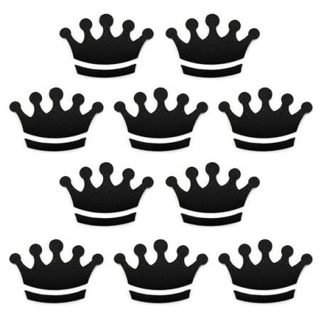 Nálepky na balenie s čiernou korunkou