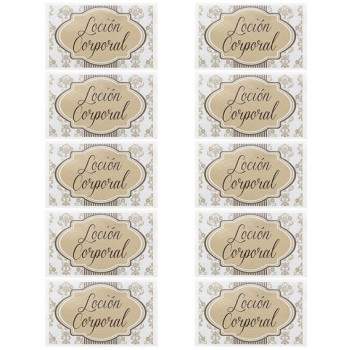 Aufkleber für Körperlotionen