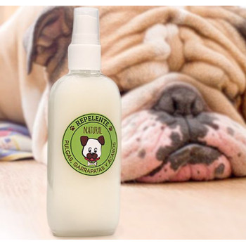 Aufkleber zur Kennzeichnung von natürlichem Flohschutzmittel für Haustiere