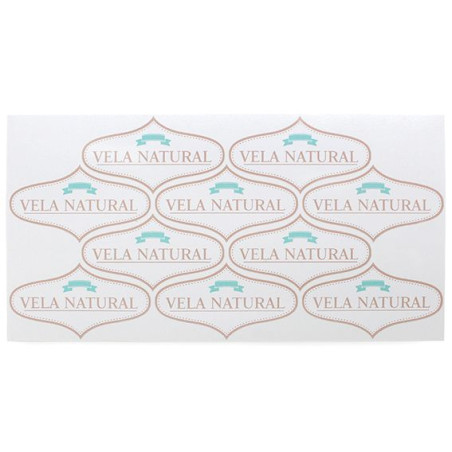 Aufkleber für Naturkerzen